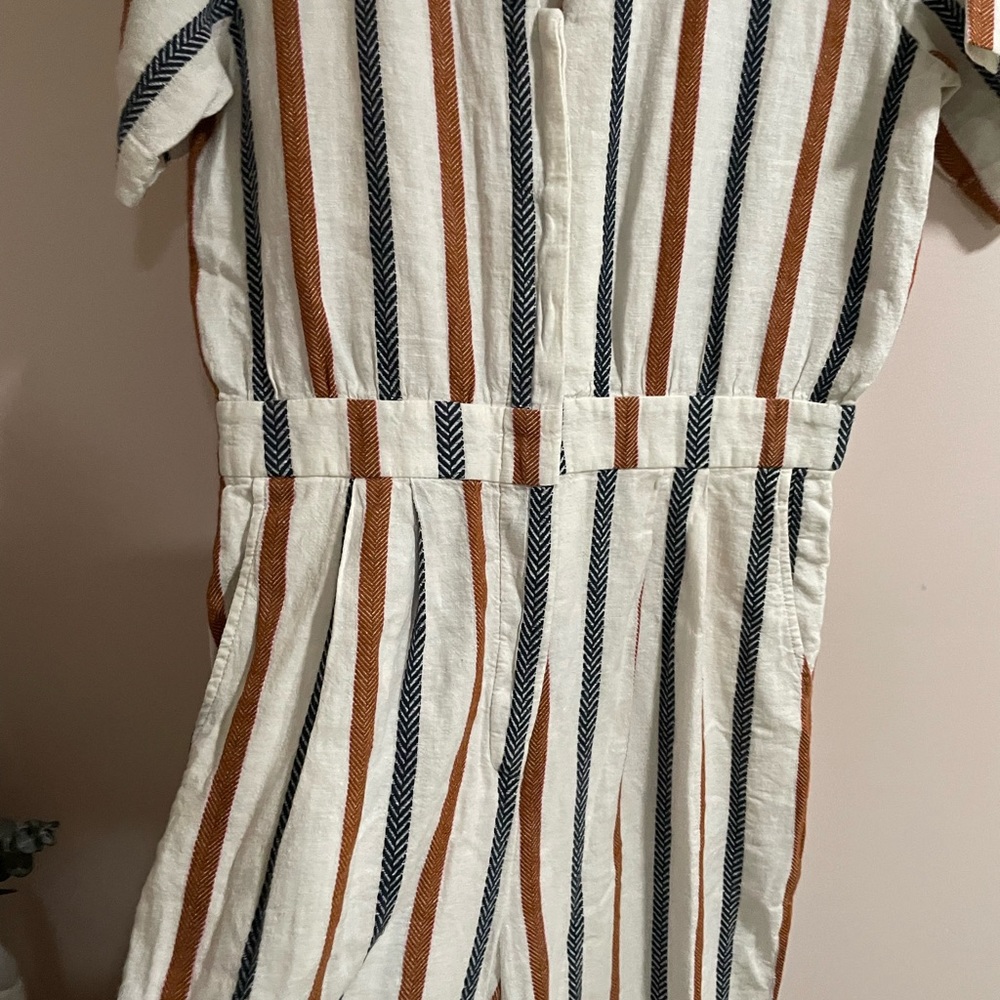 Trovata Birds of Paradis Bella Stripe Crop Jumpsuit - Picture 6 of 9